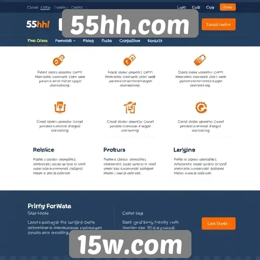Principais recursos do site 55hh.com analisados