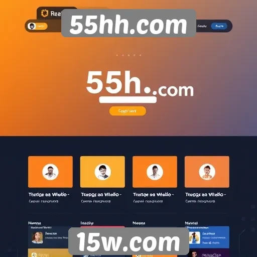 Interface e usabilidade do site 55hh.com